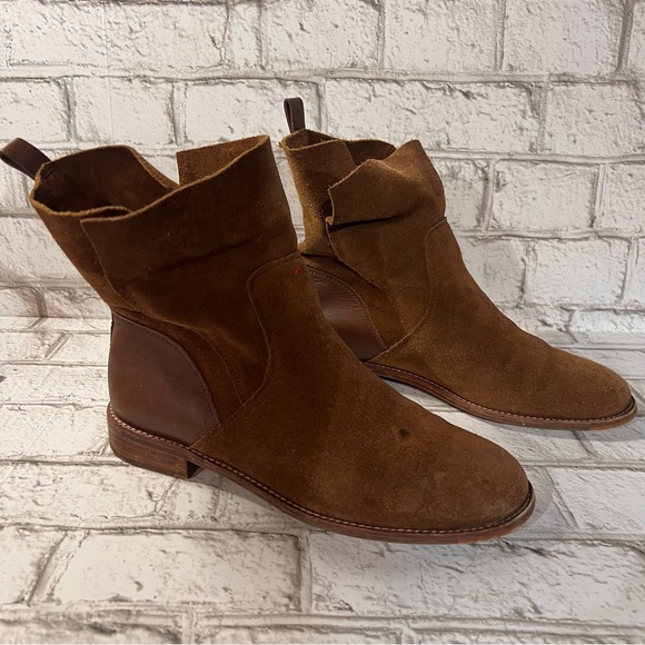 ED by Ellen DeGeneres Brown Zayden Suede Leather Boots W 8.5 US / 38.5 EU - Picture 11 of 14